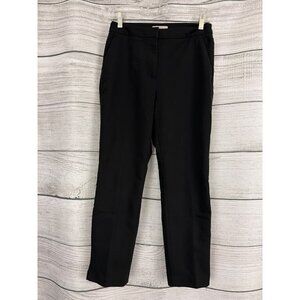 H&M Black Slim Fit Mid Rise Trousers Size 4